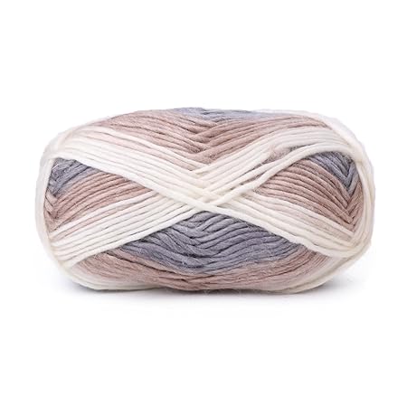 LANDUM Wolle Garn, handgewebte Regenbogen Bunte häkeln Kaschmir Wolle Mischung Garn Stricken - 1 Ball (100 g) - 8816#