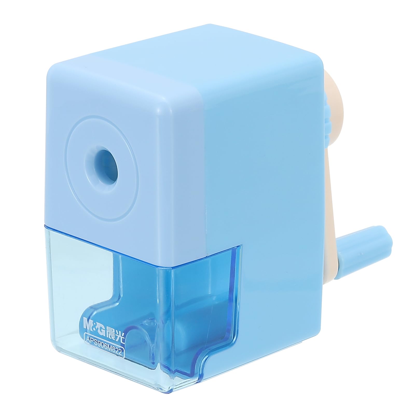 M&G Manual Pencil Sharpener, Hand Crank Pencils Sharpener Automatic Lead Feeding Pencils Sharpener Office Supplies for Classroom Office, Blue