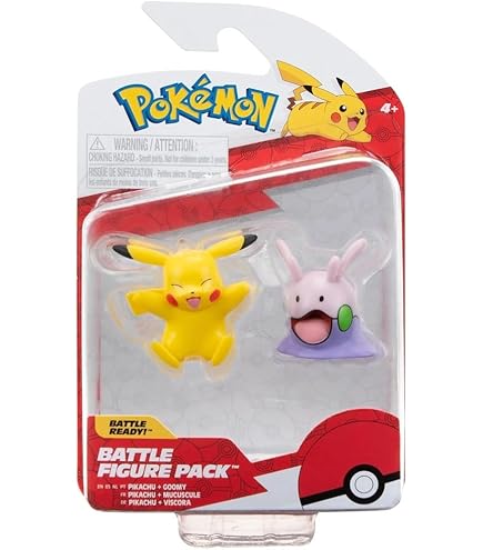 Pokemon Action Figure Pronti Per La Battaglia: Confezione Da 2 Con Adesivo Bonus (Pikachu E Vanillite) – Giocattolo Ufficiale - 2