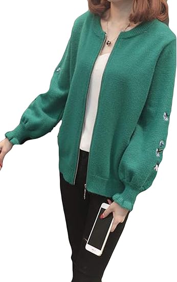 Amazon アウター カーディガン レディース ゆったり 着痩せ 春秋 女性用トップス ショートカーディガン カジュアル 無地 花柄 刺繍 通勤 部屋着 ファッション カーディガン ボレロ 通販