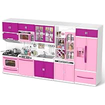 Amazon.com: TEMI Kitchen Playset 56 PCS Kitchen Set for Kids Girls ...