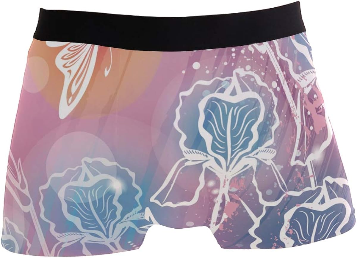 Watercolor Daisy Butterfly Boys Brief Underwear Breathable