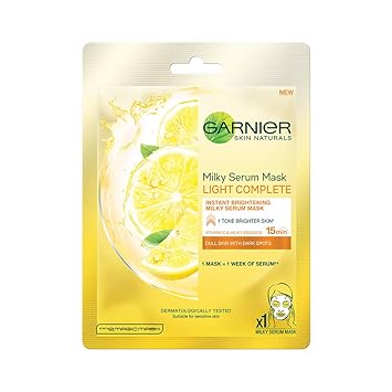 Download Buy Garnier Skin Naturals Light Complete Face Serum Sheet Mask Yellow 30g Online At Low Prices In India Amazon In PSD Mockup Templates