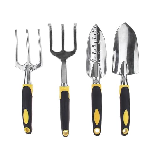 welinks 4pcs aluminio conjuntos de herramientas de jardinería con ...