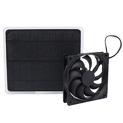 Newsmarts 10w Solar Panel Powered Fan Mini Ventilator For Dog Chicken House Greenhouse Rv Roof