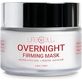 LifeCell Overnight Firming Mask &ndash; Plumping, Tightening &amp; Lifting Skin Serum | Alpha Lipoic Acid, Arbutin &amp; Squalane &ndash; No-Wipe Overnight Mask; Hydrates, Brightens, Targets Dark Spots