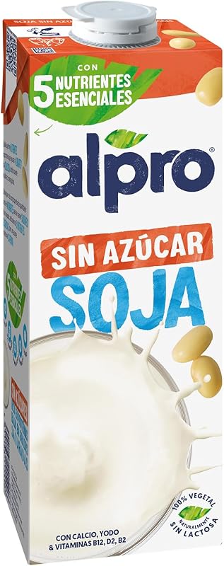 Bebida Vegetal de Soja sin Azúcar - Pack de 6 x 1L