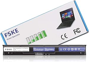 FSKE KI04 800049-001 K104 Laptop Battery for HP 800009-421 800050-001 800010-421 HSTNN-LB6R HSTNN-LB6S HSTNN-DB6T Pavilion 15 14 17 Notebook, 14.8V 2500mAh 4-Cell