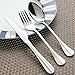 VANRA 3-Piece Flatware Set Silver 18/10 Stainless Steel Tableware Set Silver Cutlery Set Silverware Dinner Utensils for Adults (Fork Spoon Knife)