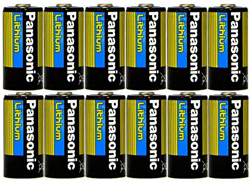 Panasonic cr123a-12pk lithium 3v photo lithium battery,…