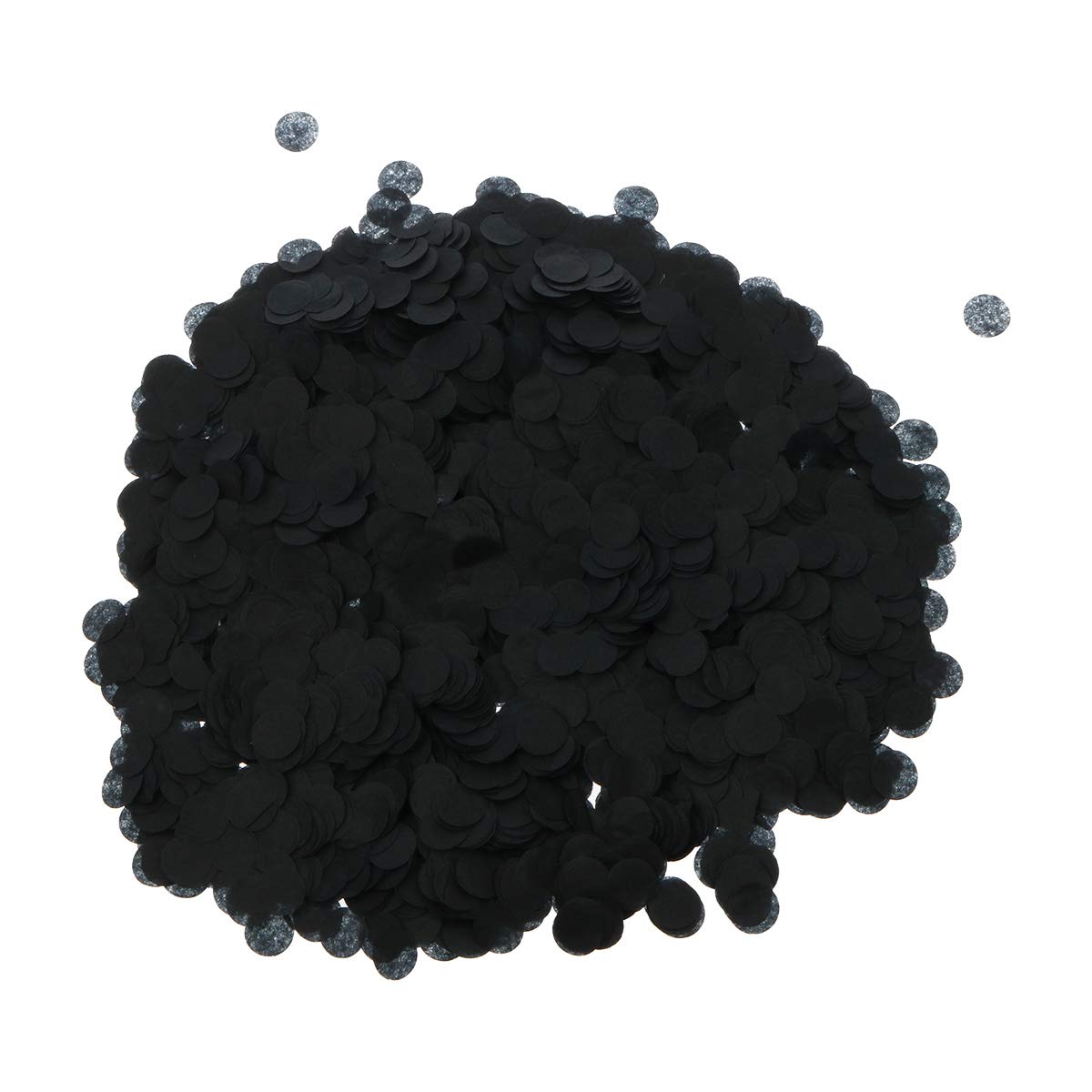 Toyvian Black Tissue Paper Confetti Paper Confetti Circles for Wedding Party Decor, 1cm 50g