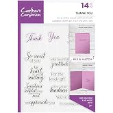 Crafter's Companion Mix &amp; Match Clear Stamps-Thank