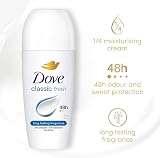 Dove Classic Roll On Antiperspirant Deodorant 48H Fresh Women 50ml Pack of 3 view 4