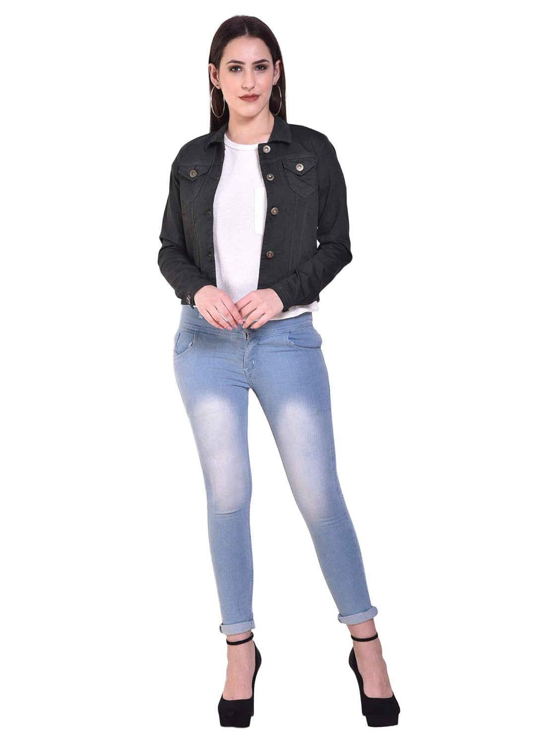 sangani women's cotton stretch casual jacket