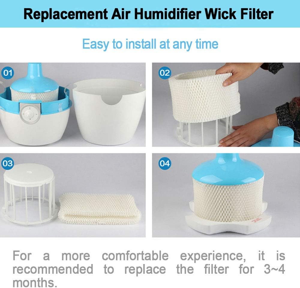 HIFROM Replace Air Humidifier Wick Filter for Philips HU4801/02/03 HU4102 HU4801 HU4803 HU4811 HU4813 Humidifier Parts Accessory (8pcs): Kitchen & Dining