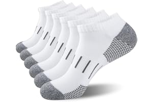 Ankle Socks for Men Cotton Breathable Comfort Cushioned Low Cut Athletic Hiking Running Workout Sports Socks