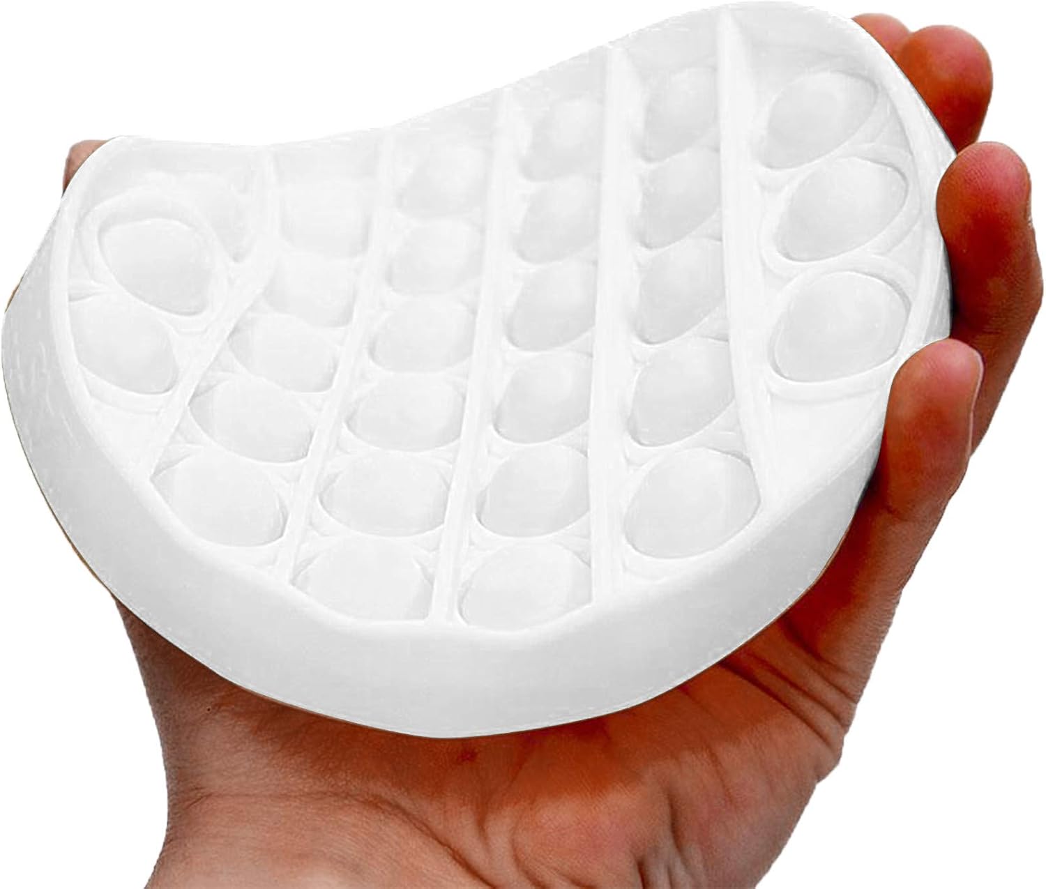 Amazon Com Fishoneion 1pc Push Bubble Stress Reliever Autism Fidget Toy Push Pop Bubble Sensory Toy Anti Anxiety Toys Needs Stress Reliever White Toys Games