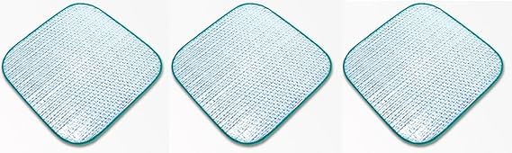 Alu Sitzkissen 38x38cm 3er Sparpack (3, 38x38cm)