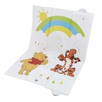 keeeper Reise-Wickelunterlage, Abwaschbar, 58 x 40 cm, Winnie Dekor, Antek, Weiß