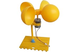 Wind Turbine Generator Kit – DC Dynamo Generator for Educational Wind Energy Projects, 12V Small Wind Turbine Motor, 0-20V Ou