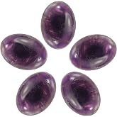 MECCANIXITY Flat Oval Stone for DIY Craft Natural Oval Flatback Gemstone | Natural Stone Dome Cabs for Jewelry Making Art Project