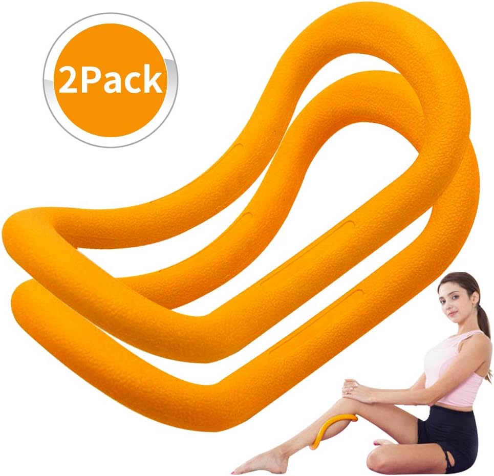 Sunsign Yoga Ring Adjustable Soft Pilates Circles Toning Fitness Great for Shoulder Back Arm Leg,Set of 2