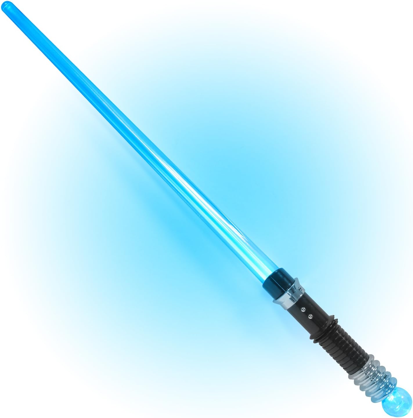 The Glow Company Light Up Flashing Blue Neon Sabre with Ball (1 Pack)