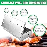 KEPKKU Stainless Steel BBQ Smoker Box for Charcoal/Gas Grills view 3