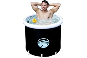 Keystone Peak Ice Bath - New 2023 - Boost Your Immune System & Improve Recovery + Cold Plunge tub + Portable Ice Bath tub for Athletes & Navy Seals + Ice Baths and Soaking + Cold Water Therapy