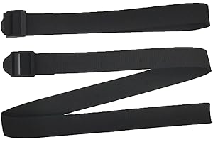 DanVirtuous Rowing Machine Feet Straps for Concept 2 Rower Multifunctional Adjustable Nylon Belt for Foot Strap Replacement Bicycle Binding Elliptical Treadlife Fitness （2pcs Black）