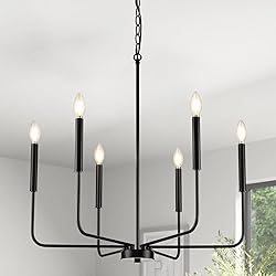 ZUYURT Modern Black Chandelier for Dining