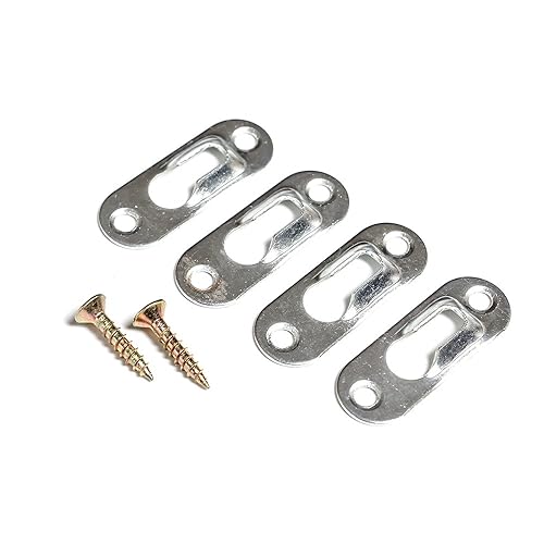 Keyhole Hanger Fasteners for Picture Frames, 44mm x 16mm, 40 pcs