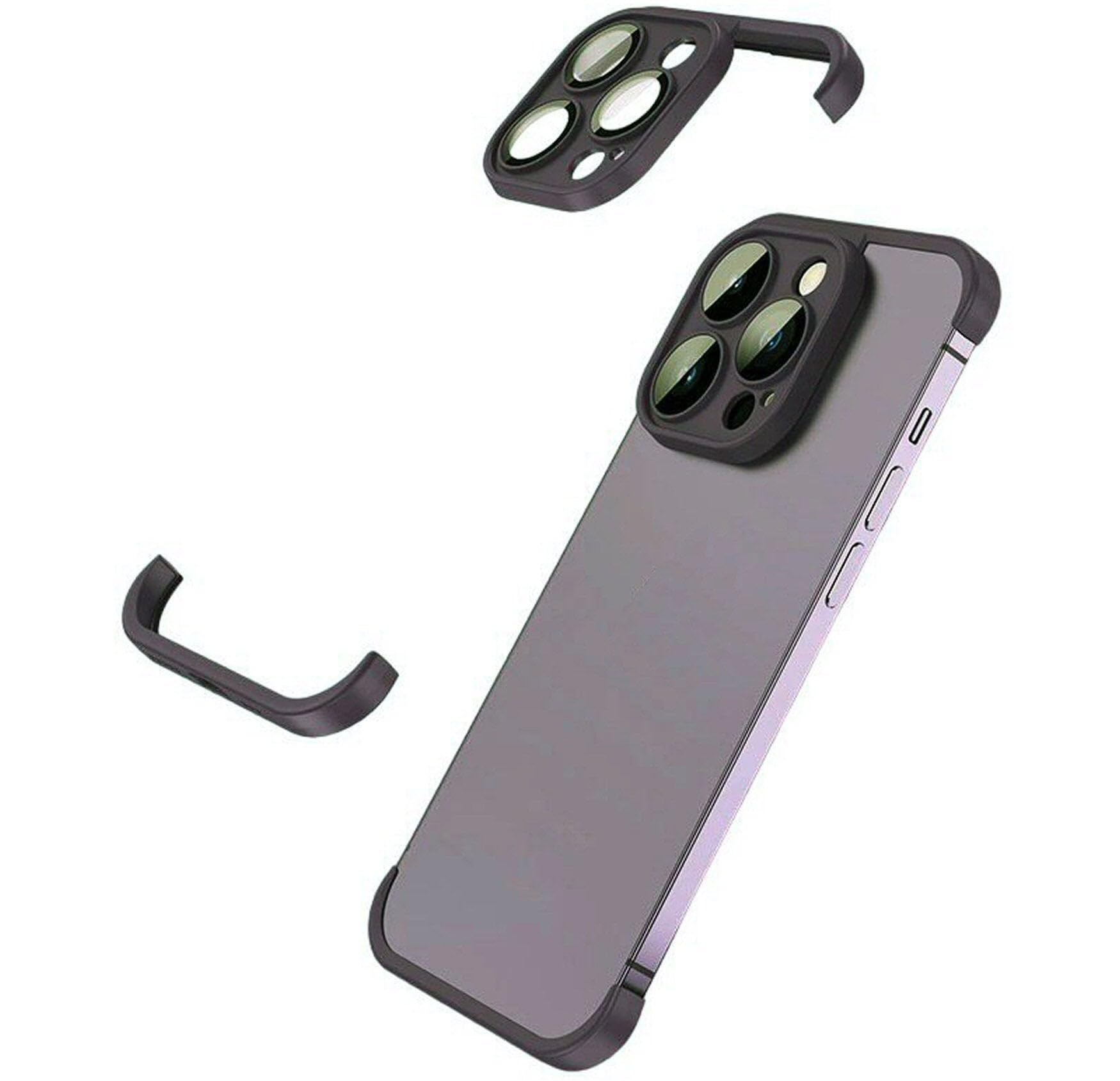 fonefunshop Corner Pad Protection Compatible with iPhone 13 Pro in Black — image 1