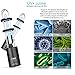 OBEST UV Air Sanitizer Ozone UV Sterilization Lamp Germ Light for Car Household Fridge Wardrobe Toilet Pet Area USB Rechargable Germicidal Protable Light (1 Pack)