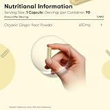 WeightWorld Organic Ginger Supplement 650mg Capsules 90 Vegan Gluten Free view 5