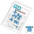 Chanzon 10Pcs 15A Low Profile Mini Micro Blade Fuse 15 Amp 32V Fast Blow Fuses for Automotive Car Truck Vehicle SUV