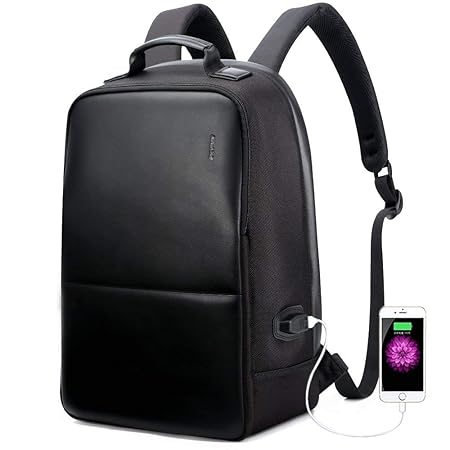 Bopai Diebstahlsicherer Business-Rucksack 15,6-Zoll-Laptop wasserdicht mit USB-Anschluss Aufladen Reisetasche Funktionsrucksa