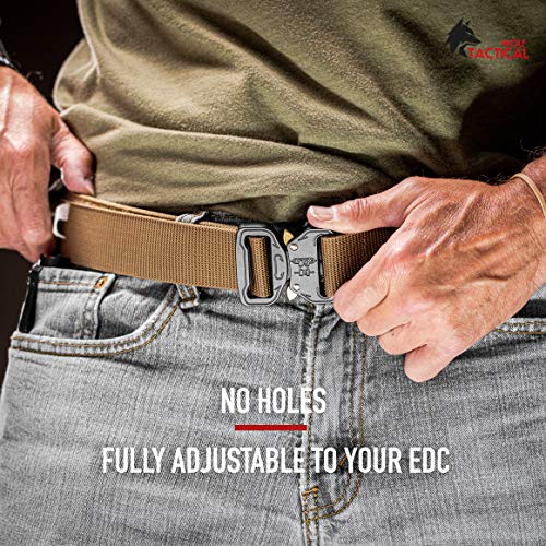 WOLF TACTICAL Heavy Duty QuickRelease EDC Belt Stiffened 2Ply 1.5