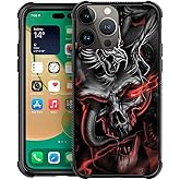 CARLOCA Compatible with iPhone 14 Case,Skull Dragon iPhone 14 Cases Graphic Design Shockproof Anti-Scratch Drop Protection Case