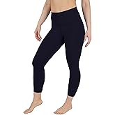 90 Degree By Reflex Womens High Waisted Workout Capri Leggings Squat Proof Workout Yoga Capris - Dark Navy - XXXL