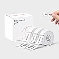 NIIMBOT Label Maker Tape for D11/D110/D101 Label Maker, 14 x 30 mm (0.55'' x 1.18'') 210 Tapes/Roll, 3-Roll, Thermal Label Tape for Home Office Labeling Tape Replacement, Clear