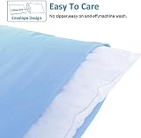 NTBAY 4 Pack 100% Brushed Microfiber Pillowcases 50x75 Pale Blue view 2