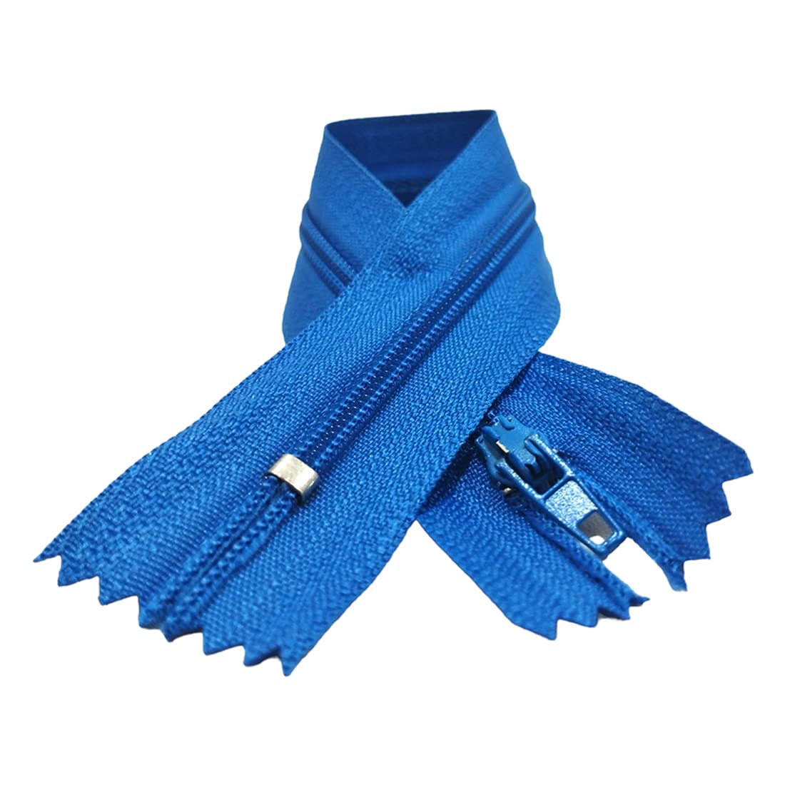 Pack of Nylon Closed Zippers N.3, Available in 24 Colours and Measurements, Sewing Zipper, Zipper for Clothes, Sewing Zippers, (25 x 30 cm, Blue 232)