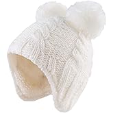Zsedrut Winter Baby Boy Hats Pompom Baby Beanie for Girls Fleece Newborn Infant Toddler Beanie