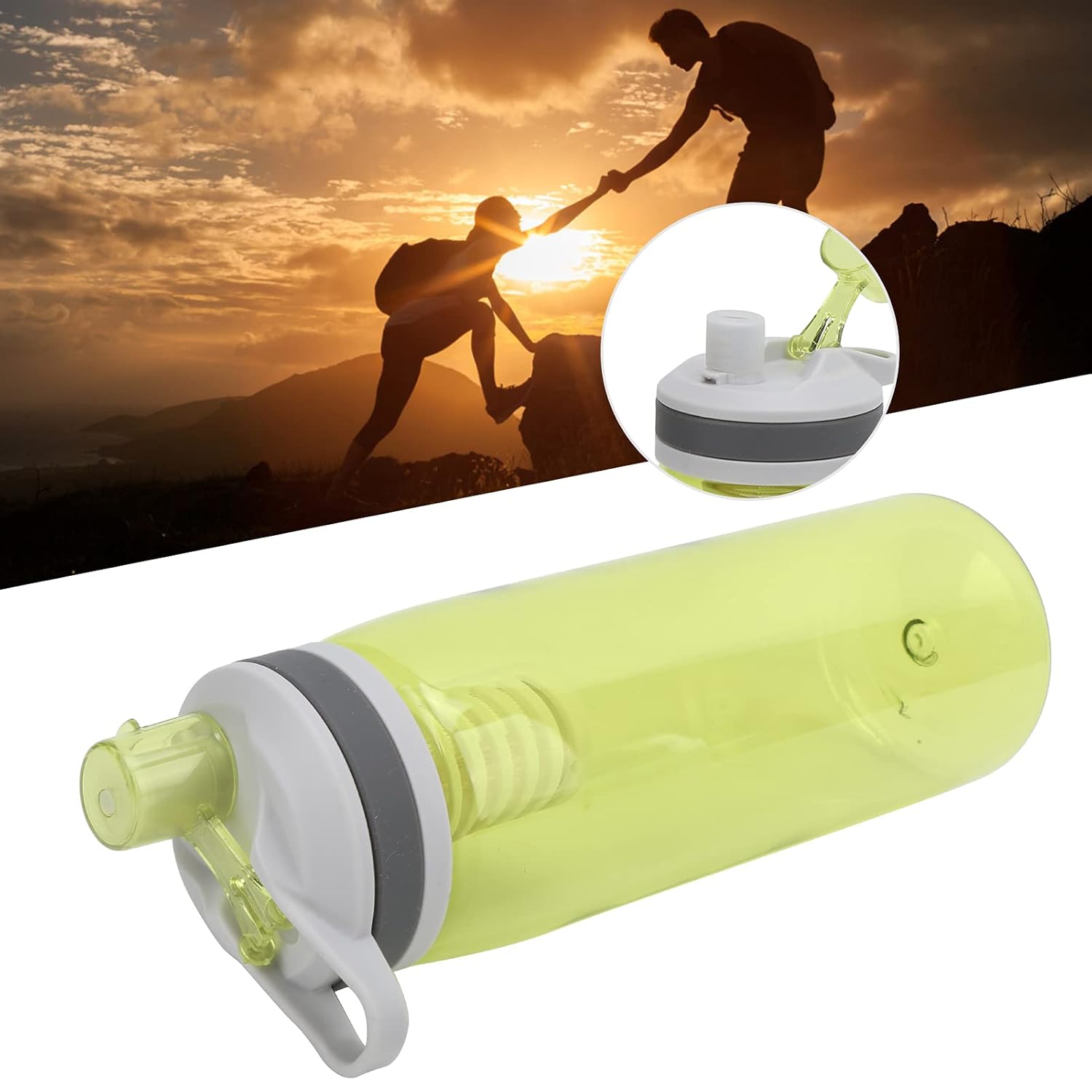 Water Bottle Filter, Filtered Water Bottle Convenient Lightweight for