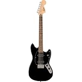 Squier Sonic Mustang HH Electric Guitar, with 2-Year Warranty, Black, Laurel Fingerboard