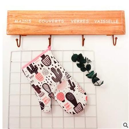 1 Par Lindo Algodón Moda Cactus Flamingo Almohadilla De Cocina ...