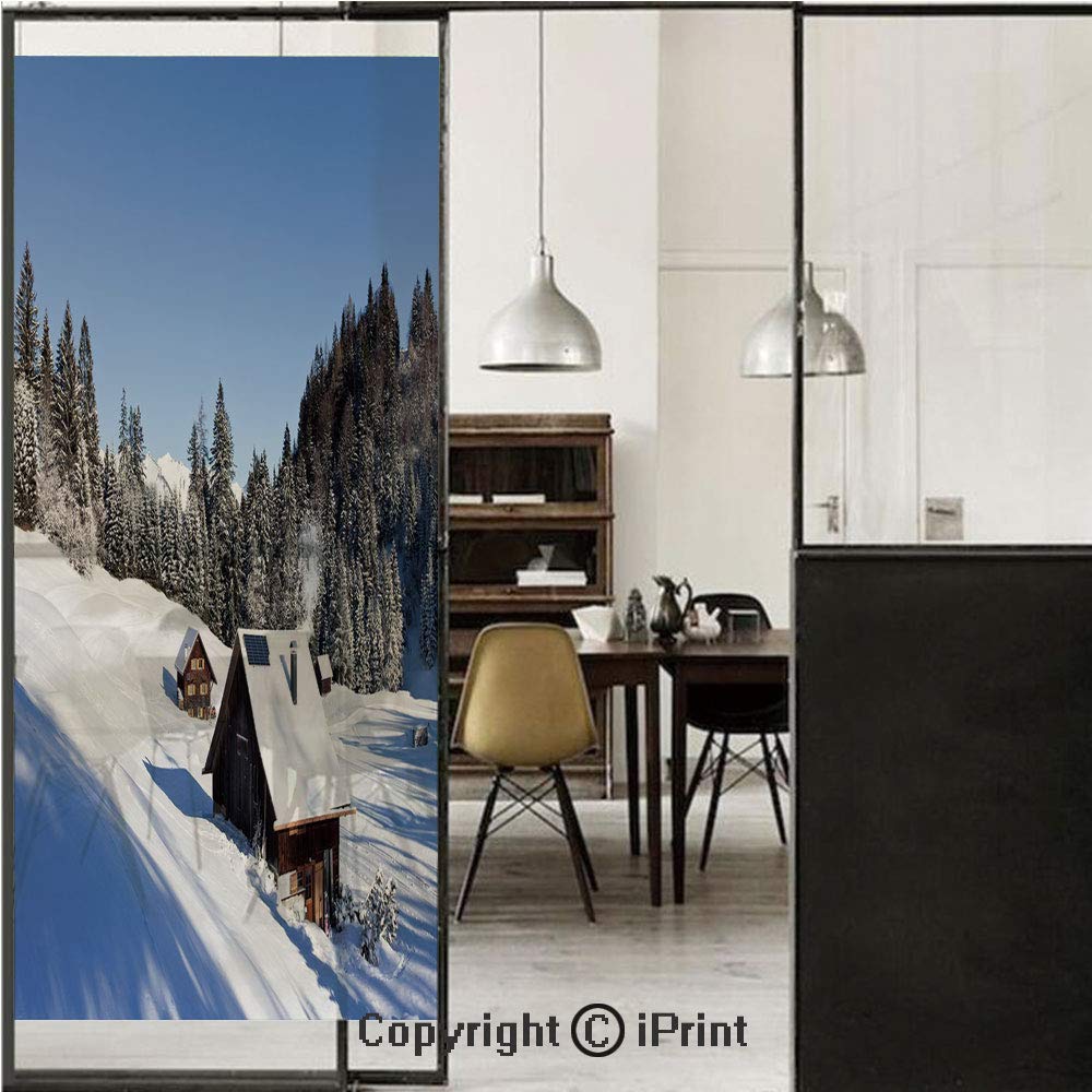 Amazon Com Winter 3d Decorative Film Privacy Window Film No Glue