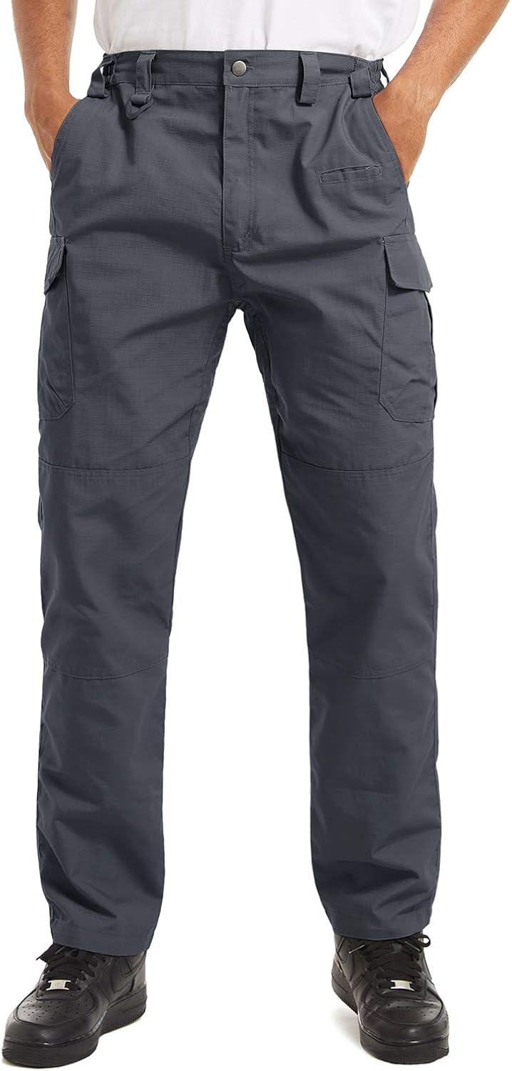 TACVASEN Men's Tactical Cargo Pants Outdoor Sport Military Ripstop Pants: Clothing
