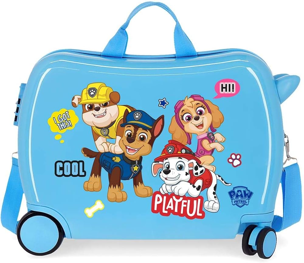 Paw Patrol Playful Blue Kids Rolling Suitcase 50x39x20 cm Rigid ABS